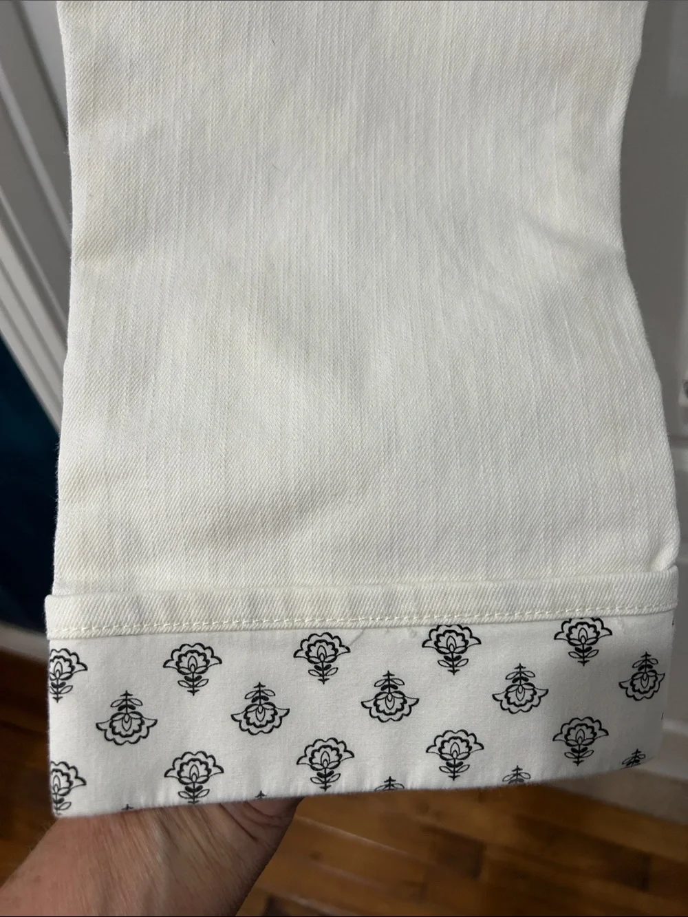 Coldwater Creek White Denim Cropped Pants